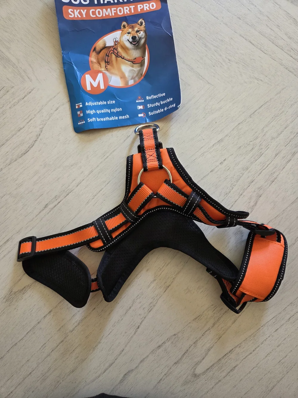 IWOOFI Dog Harness: No-Choke, Reflective, Adjustable Vest for Medium Dogs